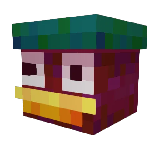 ShadowLeg0 Minecraft avatar head, 3D render