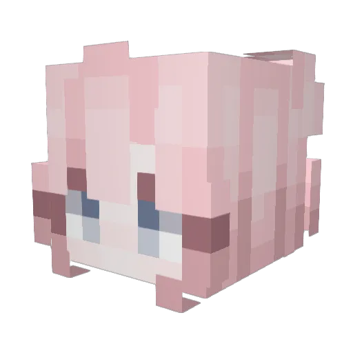 ShadowLilyyy Minecraft avatar head, 3D render