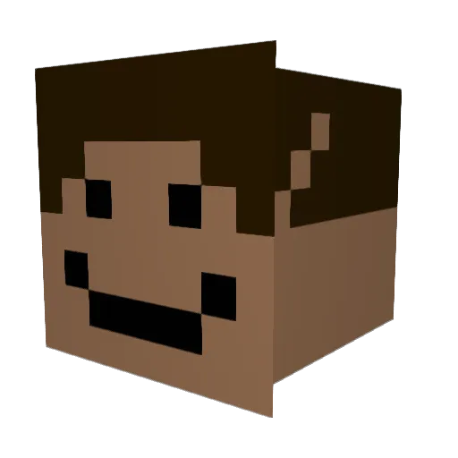 ShadowLord4498 Minecraft avatar head, 3D render