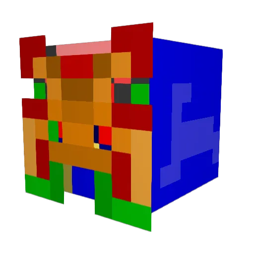 ShadowLotus007 Minecraft avatar head, 3D render
