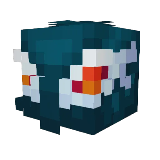 ShadowLugia Minecraft avatar head, 3D render
