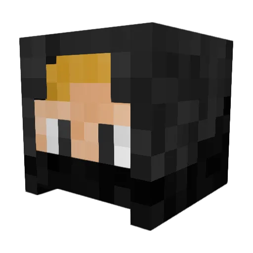 ShadowMan4543 Minecraft avatar head, 3D render