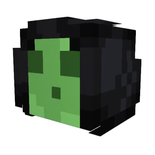 ShadowMarshal_x Minecraft avatar head, 3D render