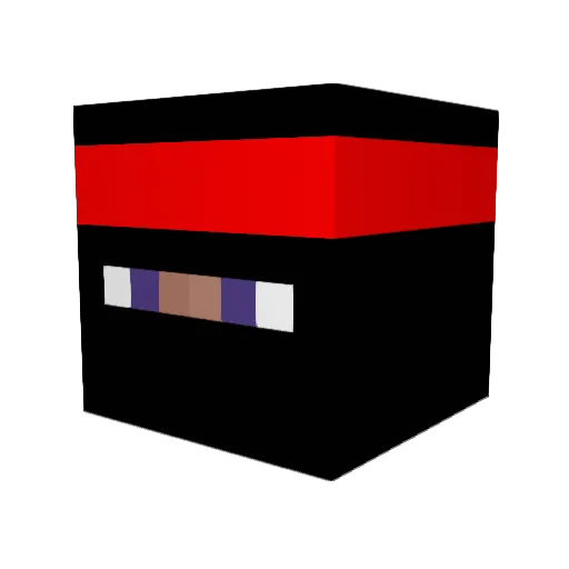 ShadowMiner365 Minecraft avatar head, 3D render