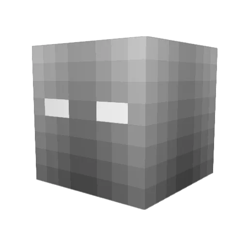 ShadowNKB Minecraft avatar head, 3D render
