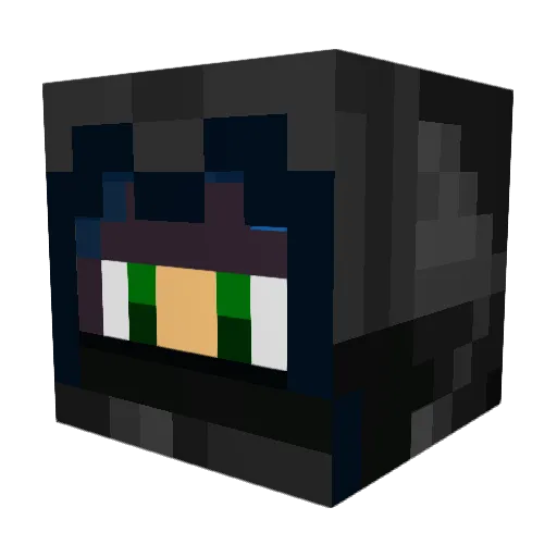 ShadowNaturallyF Minecraft avatar head, 3D render