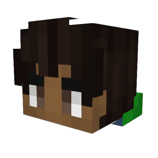 ShadowNeoHunter Minecraft avatar head, 3D render