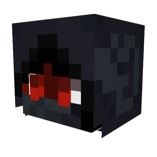 ShadowNinjaBoi Minecraft avatar head, 3D render