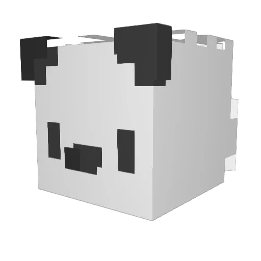 ShadowNoco Minecraft avatar head, 3D render