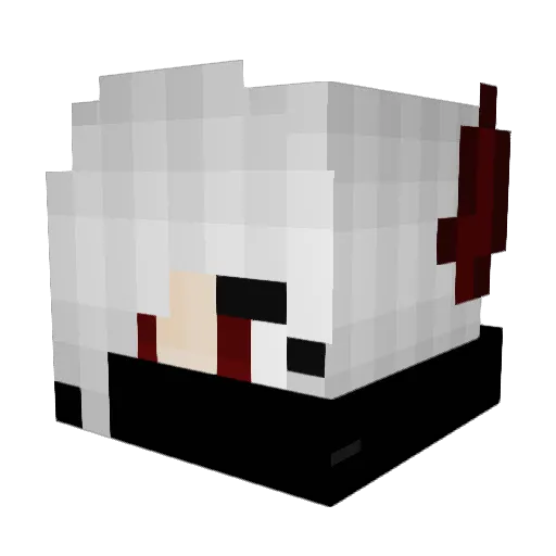 ShadowOfHell32 Minecraft avatar head, 3D render