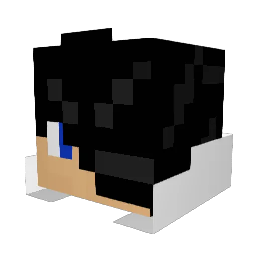 ShadowOfIgnite Minecraft avatar head, 3D render
