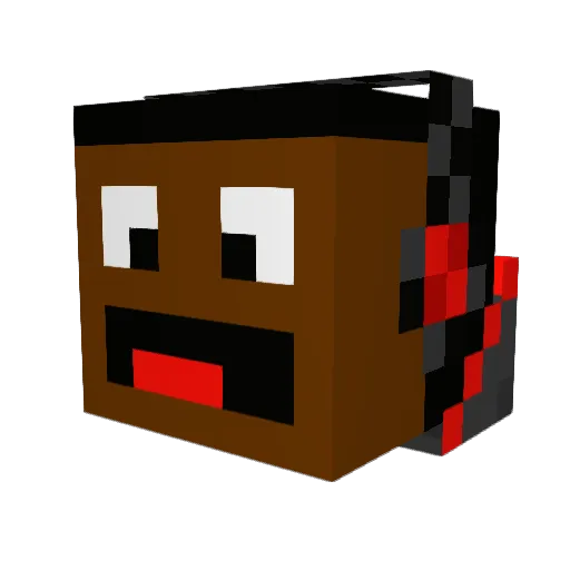 ShadowOfSpirits Minecraft avatar head, 3D render