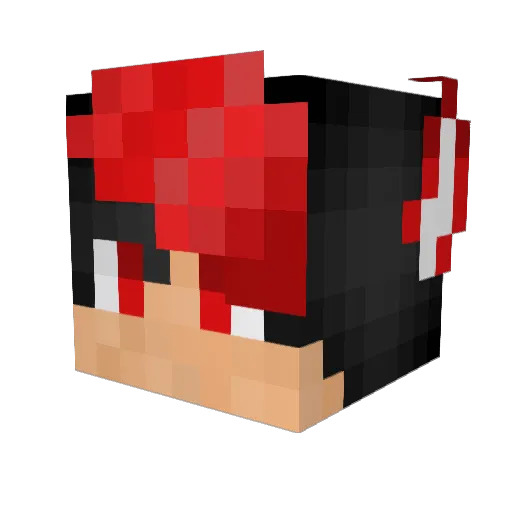 ShadowOkami4968 Minecraft avatar head, 3D render