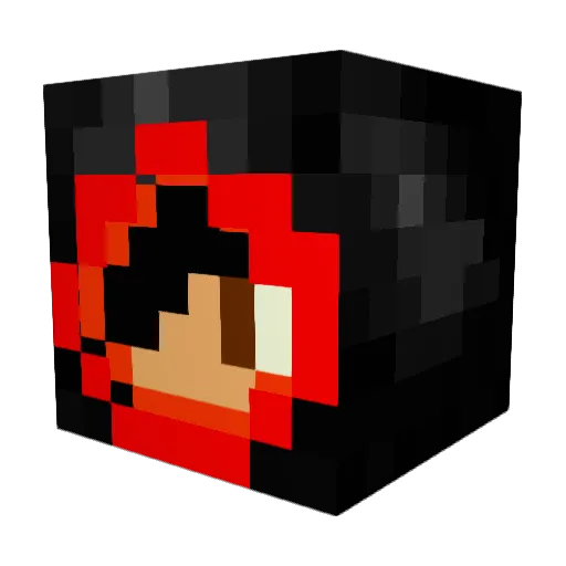 ShadowOnyxDragon Minecraft avatar head, 3D render