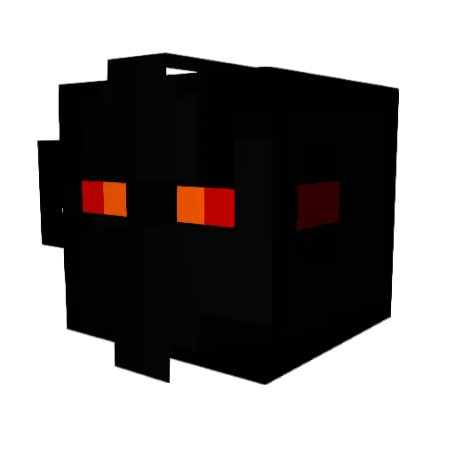 ShadowOverking Minecraft avatar head, 3D render