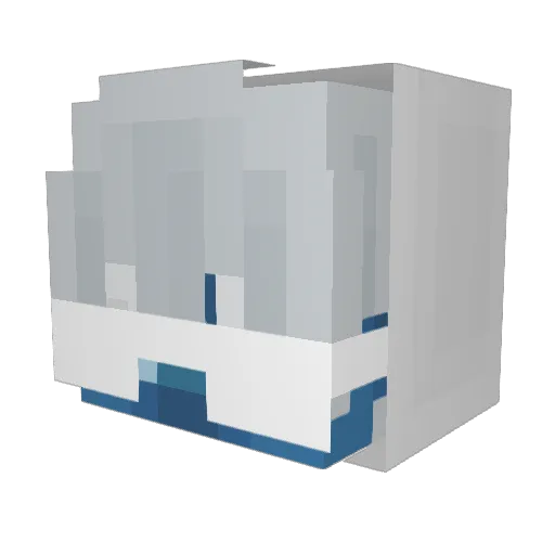 ShadowPeak Minecraft avatar head, 3D render