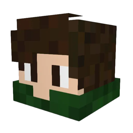 ShadowPedro11 Minecraft avatar head, 3D render