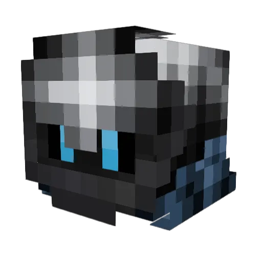 ShadowPotato197 Minecraft avatar head, 3D render