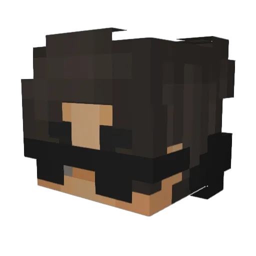 ShadowReaper714 Minecraft avatar head, 3D render