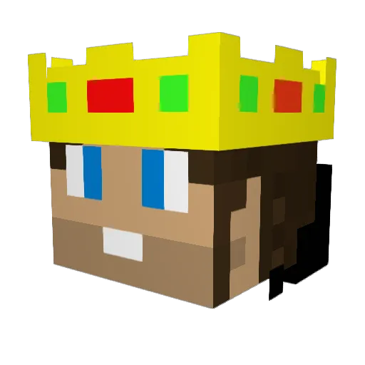 ShadowRex_YT Minecraft avatar head, 3D render