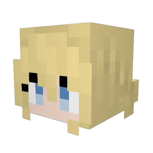 ShadowRouse Minecraft avatar head, 3D render
