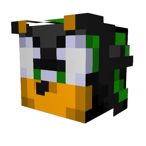 ShadowSaiyanXD Minecraft avatar head, 3D render
