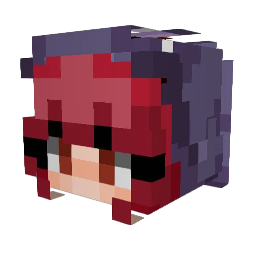 ShadowSara21 Minecraft avatar head, 3D render