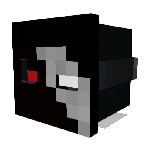 ShadowScytheIV Minecraft avatar head, 3D render