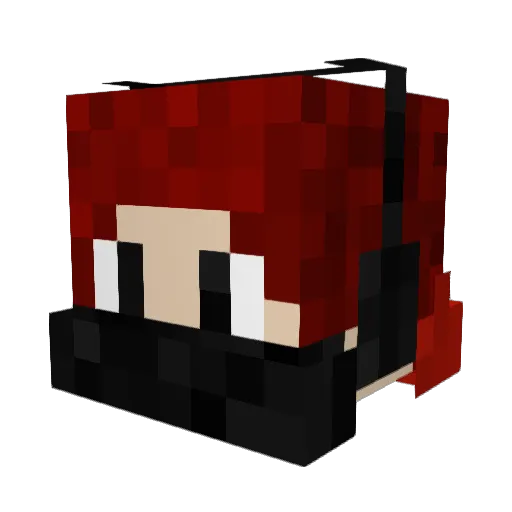 ShadowSight Minecraft avatar head, 3D render