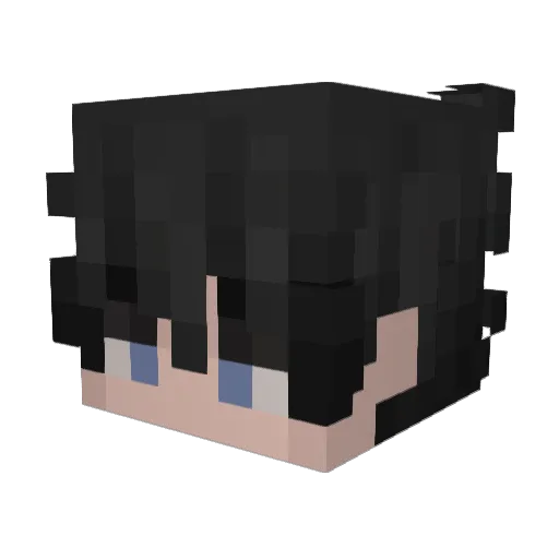 ShadowSlaye423 Minecraft avatar head, 3D render