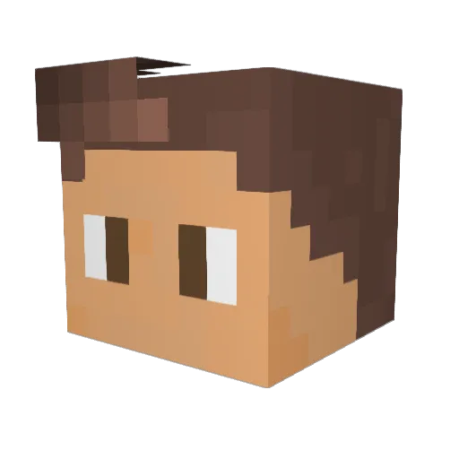 ShadowSlayer42 Minecraft avatar head, 3D render