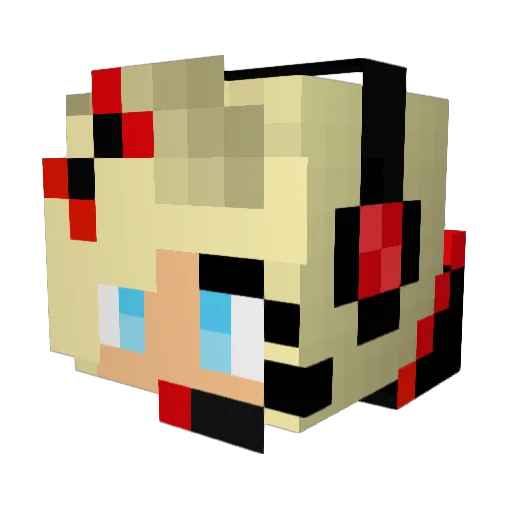 ShadowSlicer24 Minecraft avatar head, 3D render