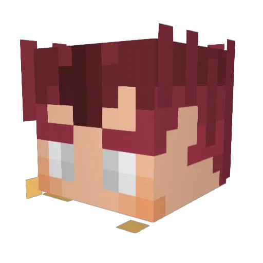 ShadowSnake13 Minecraft avatar head, 3D render
