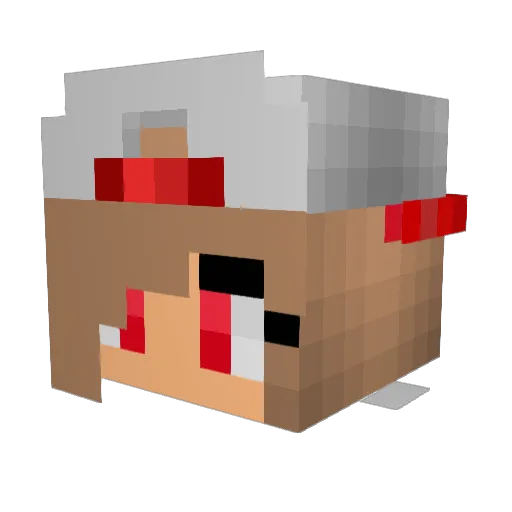 ShadowSofi Minecraft avatar head, 3D render