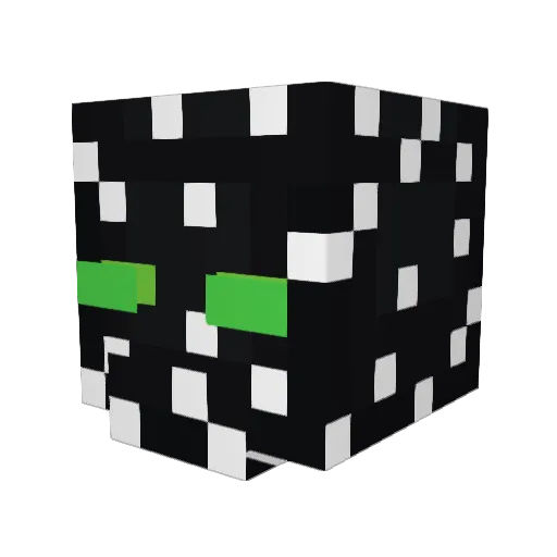 ShadowSpin Minecraft avatar head, 3D render