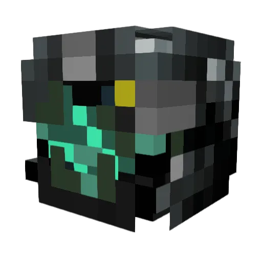 ShadowStalker_ Minecraft avatar head, 3D render