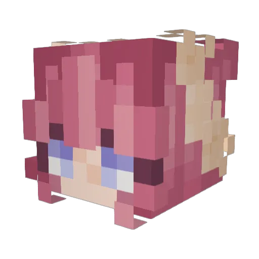 ShadowStalkie Minecraft avatar head, 3D render