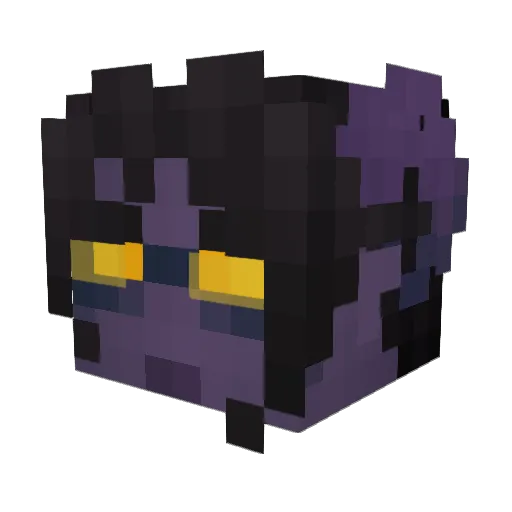 ShadowSteelGX Minecraft avatar head, 3D render
