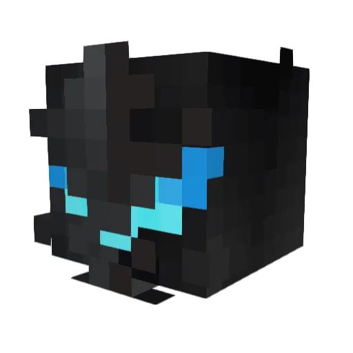 ShadowStorm_13 Minecraft avatar head, 3D render