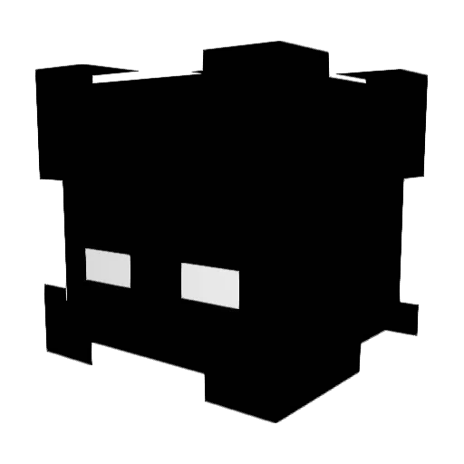ShadowT2P Minecraft avatar head, 3D render