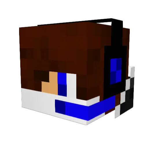 ShadowTFS Minecraft avatar head, 3D render
