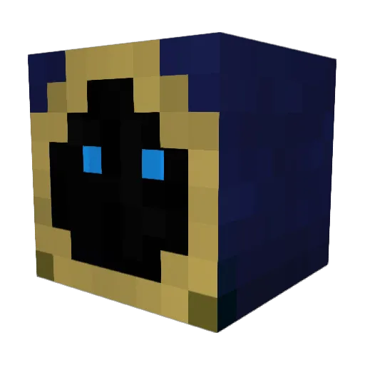 ShadowTarkus Minecraft avatar head, 3D render