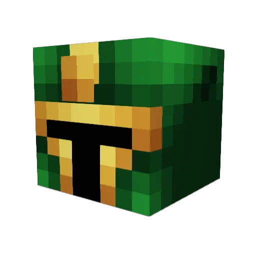 ShadowTheGreat Minecraft avatar head, 3D render