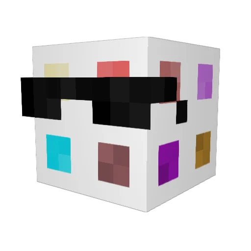ShadowTheII Minecraft avatar head, 3D render