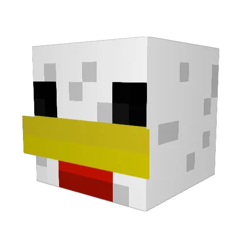 ShadowThrone47 Minecraft avatar head, 3D render