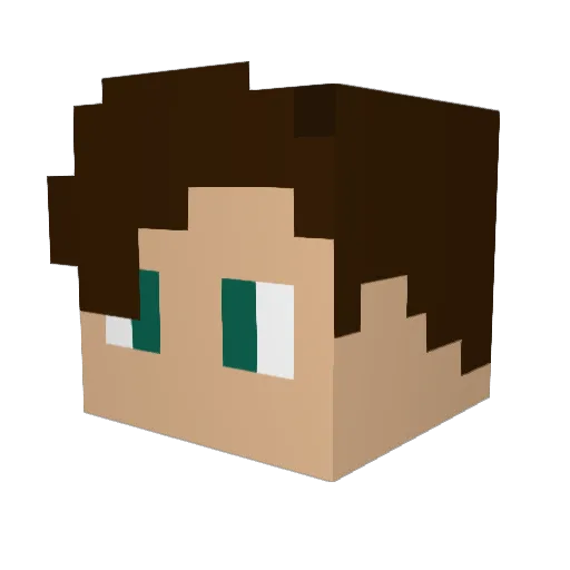ShadowTronix Minecraft avatar head, 3D render