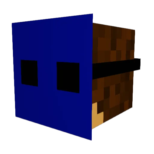 ShadowVBX Minecraft avatar head, 3D render