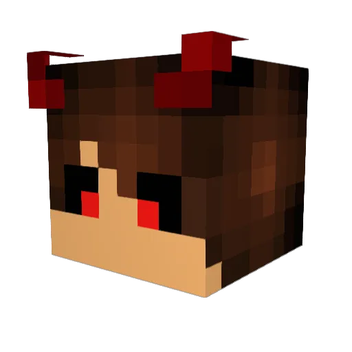 ShadowViper18 Minecraft avatar head, 3D render