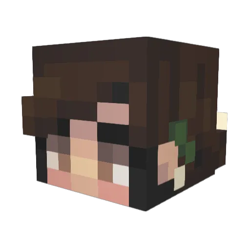 ShadowVixen1 Minecraft avatar head, 3D render