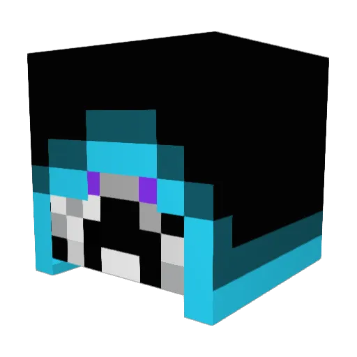 ShadowVortex898 Minecraft avatar head, 3D render
